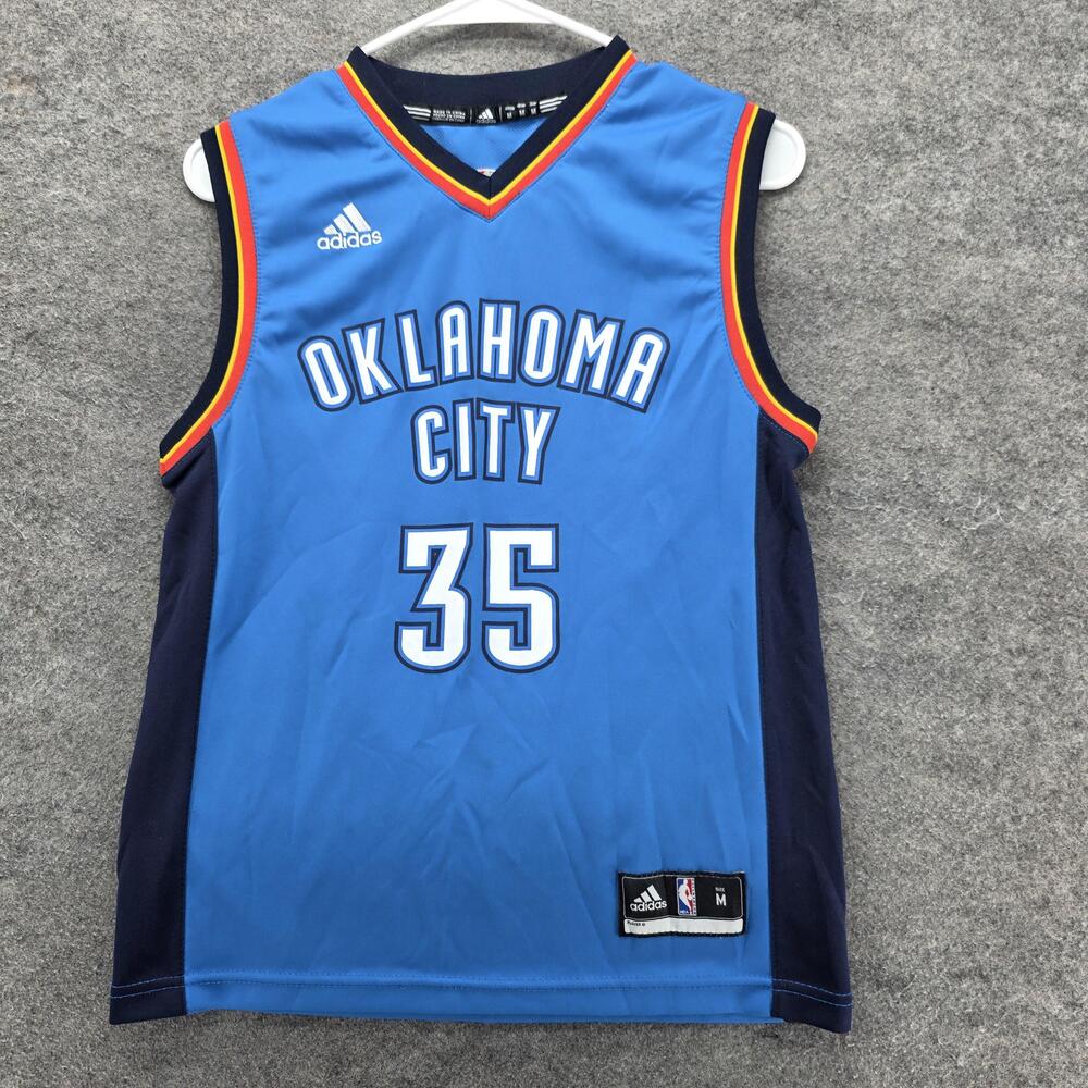 Adidas Tank Boys M Blue Oklahoma City Durant 35 Jersey NBA Embroidered